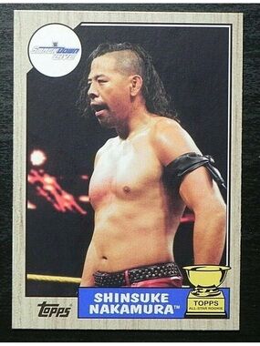 💙6/$10💙 Shinsuke Nakamura 2017 Topps Heritage Rookie RC WWE Wrestling Card